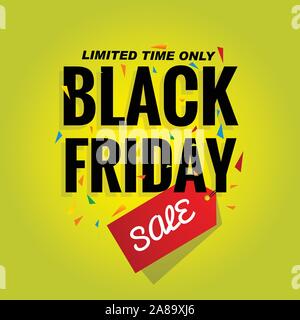 black Friday sale banner Stock Vector