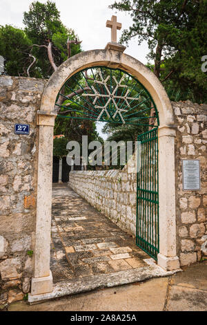 St Stephen Church, Zaton, Dalmatian Coast, Croatia Stock Photo