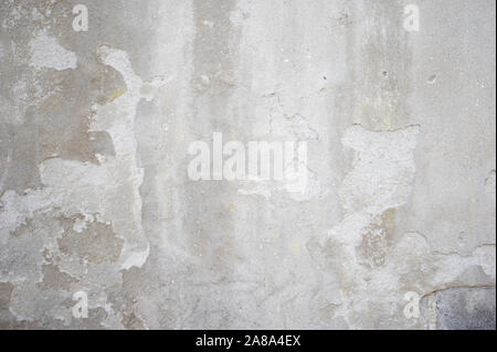 Grunge background of weathered gray wall in textured distressed concrete Stock Photo
