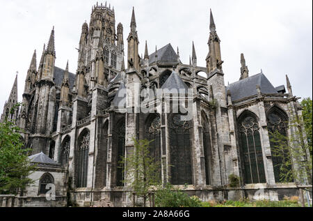 Rouen, Seine-Maritime / France - 12 August 2019: view of the Saint-Ouen Abbey church in Rouen in Normandy Stock Photo