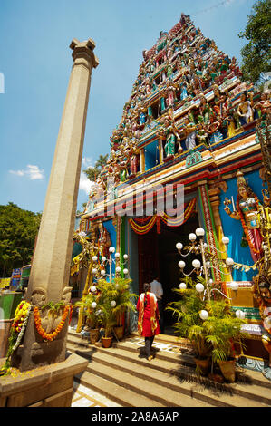 Indian people at Sri Circle Maramma Temple in Bangalore, Karnataka, India Stock Photo