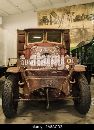 A vintage Mack Truck, used for Dunn Coal & Oil Co., is pictured at Waste Pro, March 18, 2016, in Sanford, Florida. Stock Photo