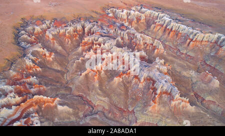 Aerial view of Coal MIne Canyon Tribal Park, Navajo Rservation, Arizona Stock Photo