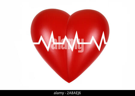 Rotes Herz, Organ, Gesundheit, Körperteil, Herzfrequenz, Stock Photo