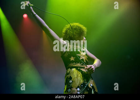 6th November 2019, Glasgow, UK. American rock band Greta Van Fleet bring their retro rock style to Glasgow's O2 Academy - Credit Stuart Westwood Stock Photo