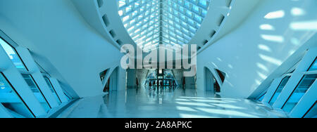 View of interior of Milwaukee Art Museum, Milwaukee, Wisconsin, USA Stock Photo