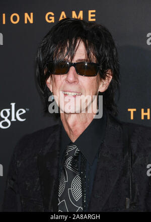 Musician Ric Ocasek attends the 'The Imitation Game' New York Premiere at Ziegfeld Theater hosted by Weinstein Company on November 17, 2014 in New Yor Stock Photo