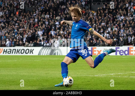 Copenhagen, Denmark. 07th Nov, 2019. Artem Shabanov (30) of Dynamo Kyiv seen during the Europa League match between FC Copenhagen and Dynamo Kyiv at Telia Parken in Copenhagen. (Photo Credit: Gonzales Photo/Alamy Live News Stock Photo