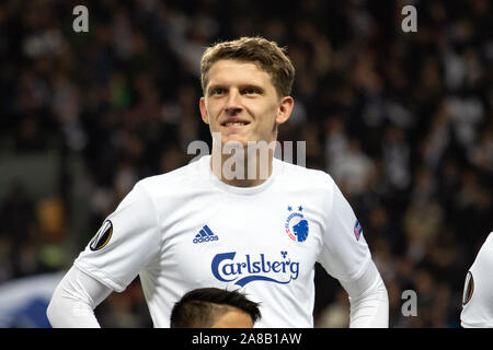 Copenhagen, Denmark. 07th Nov, 2019. Jens Stage of FC Copenhagen seen before the Europa League match between FC Copenhagen and Dynamo Kyiv at Telia Parken in Copenhagen. (Photo Credit: Gonzales Photo/Alamy Live News Stock Photo