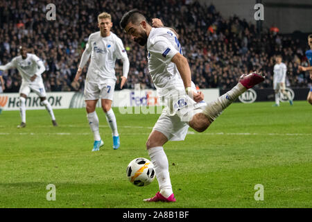 Copenhagen, Denmark. 07th Nov, 2019. Michael Santos (18) of FC Copenhagen seen during the Europa League match between FC Copenhagen and Dynamo Kyiv at Telia Parken in Copenhagen. (Photo Credit: Gonzales Photo/Alamy Live News Stock Photo