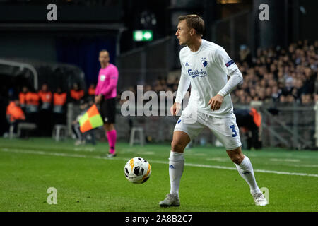 Copenhagen, Denmark. 07th Nov, 2019. Pierre Bengtsson (3) of FC Copenhagen seen during the Europa League match between FC Copenhagen and Dynamo Kyiv at Telia Parken in Copenhagen. (Photo Credit: Gonzales Photo/Alamy Live News Stock Photo