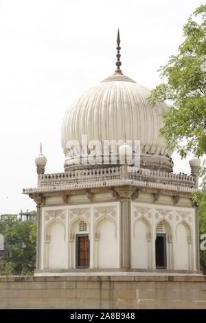 Qutab Shahi Tombs : They are located in the Ibrahim Bagh, close to the famous Golconda Fort in Hyderabad, India. Stock Photo