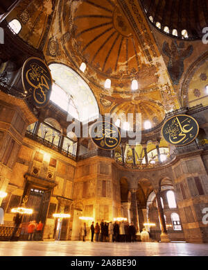 Architectural details of a museum, Aya Sofya, Istanbul, Turkey Stock Photo