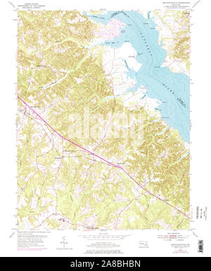 Usgs Topo Map Maryland Md Mechanicsville 256587 1953 24000 2a8bhbn 