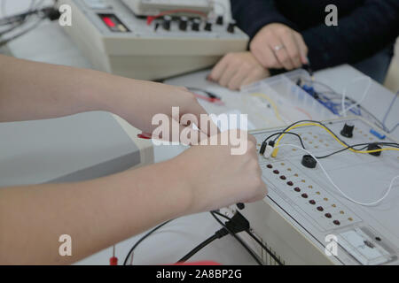 Tve Subject Group of young students in technical vocational training with teacher ...