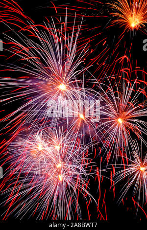 Feuerwerk zu Silvester, Happy New Year, Frohes Neues Jahr, Neujahr, Stock Photo