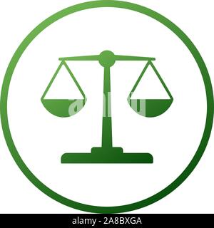 Balance Law Justice Finance Business Logo Template Flat Color