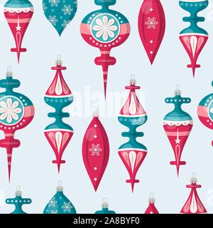 Christmas seamless pattern with balls Stock Vector