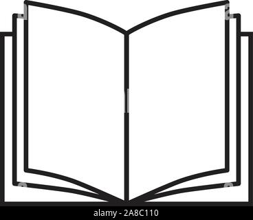 book icon on white background. book sign. flat style. book symbol. Stock Vector