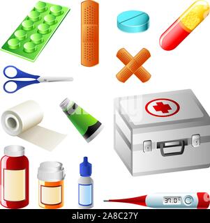 first aid kit Stock Vector