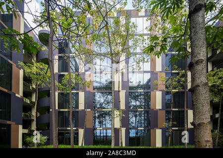 Common area of Crowne Plaza hotel premises in Changi Airport T3, Singapore Stock Photo