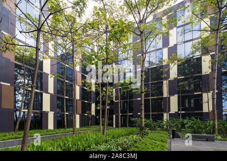 Common area of Crowne Plaza hotel premises in Changi Airport T3, Singapore Stock Photo