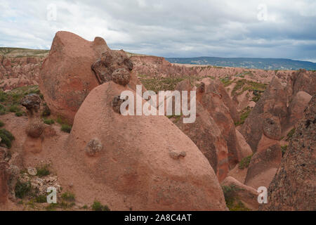 Close-up view to Devrent valley aka valley of imagination in Cappadocia, Turkey Stock Photo