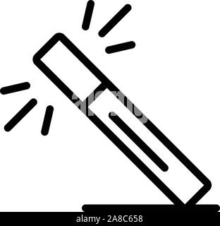 Editor magic wand icon, outline style Stock Vector