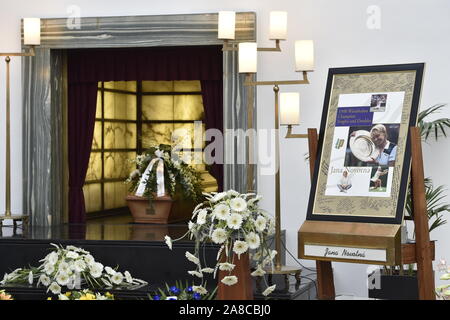 +++FILE PHOTO+++Funeral of former Czech tennis player Jana Novotna, Wimbledon champion, who died after a serious illness on Sunday, November 19, at the age of 49 years, take place in Brno, Czech Republic, on Monday, November 27, 2017.   (CTK Photo/Vaclav Salek) Stock Photo