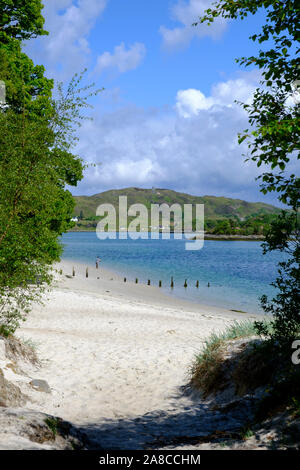 Morar beach Mallaig Lochaber Inverness-shire Highland Scotland Stock Photo