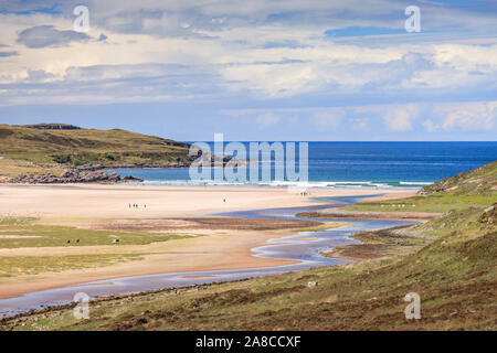 Achnahaird Beach on the Coigach Peninsula Ross-shire Highlands Scotland Stock Photo