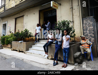 The famous Tomoca cafe in Addis Ababa. Stock Photo