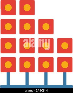 Pattern System icon. Flat creative element from big data icons collection. Colored pattern system icon for templates, web design and software Stock Vector