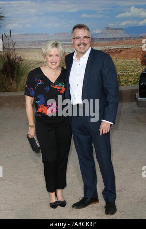 'El Camino: A Breaking Bad Movie' Premiere at the Regency Village Theatre in Los Angeles, California on October 7, 2019 Featuring: Holly Rice, Vince Gilligan Where: Los Angeles, California, United States When: 08 Oct 2019 Credit: Sheri Determan/WENN.com Stock Photo