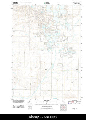 USGS TOPO Map Michigan MI Altona 20111108 TM Stock Photo