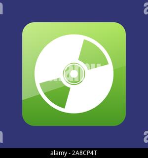 Vector CD or DVD icon vector illustration, eps 10 Stock Vector