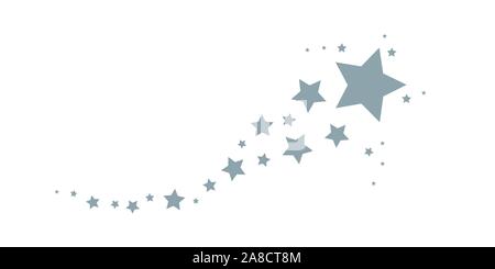 christmas stardust decoration isolated on white background vector illustration EPS10 Stock Vector