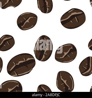 Caffeine vector symbol. Coffee background. Vector seamless background Stock Vector