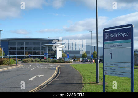 Around the Filton and Bradley Stoke constituency. Rolss Royce is a major local employer Stock Photo