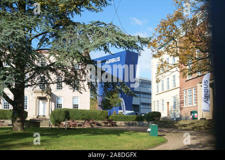 Around the Filton and Bradley Stoke constituency, Airbus offices in Filton. Airbus is a major employer. Stock Photo