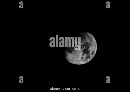 The Moon at night Stock Photo