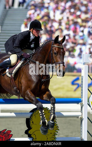 Olympic Games, Sydney 2000,  Heidi Antikatzvidis (GRE) riding Michaelmas Stock Photo