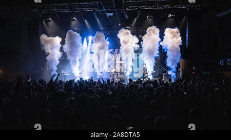 Copenhagen, Denmark. 07th Nov, 2019. The American Christian rock band Skillet performs a live concert at Amager Bio in Copenhagen. (Photo Credit: Gonzales Photo/Peter Troest/Alamy Live News Stock Photo