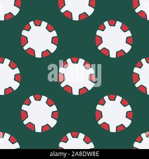Vector seamless pattern with hand drawn christmas candies on dark green background. New Year and Christmas red and white sweet treats. Fabric, textile Stock Vector