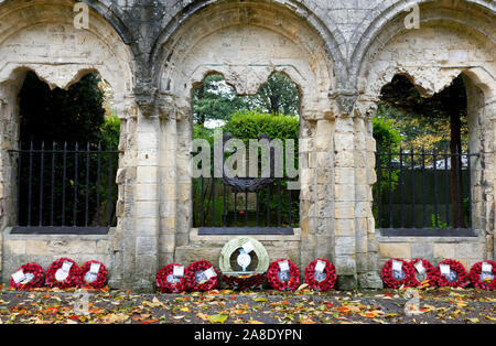 Battle of Kohima Memorial, Dean's Park, York Minster, York, North Yorkshire Stock Photo