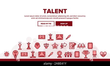 Collection Different Human Talent Icons Set Vector Stock Vector Image ...