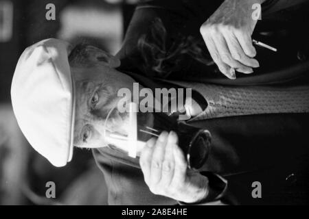 Regulars in the Eldon pub Leeds 1983 Stock Photo