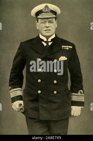 'Vice Admiral Sir Rosslyn Wemyss, K.C.B., First Sea Lord', 1917, (c1920). Portrait of naval commander Sir Rosslyn Wemyss (1864-1933), senior British representative at the signing of the armistice that ended active hostilities in the First World War. From &quot;The Great World War: A History&quot;, Volume IX, edited by Frank A Mumby. [The Gresham Publishing Company Ltd, London, c1920] Stock Photo