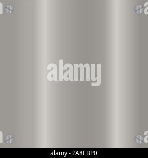 Metal texture plate with screws, Decorative design vector and illustration Stock Vector