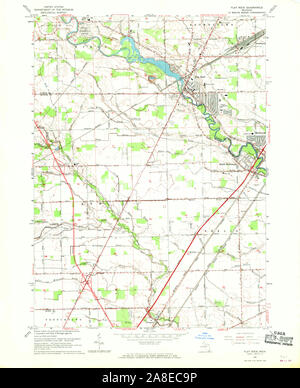 Usgs Topo Map Michigan Mi Flat Rock 276102 1967 24000 2a8ec9p 